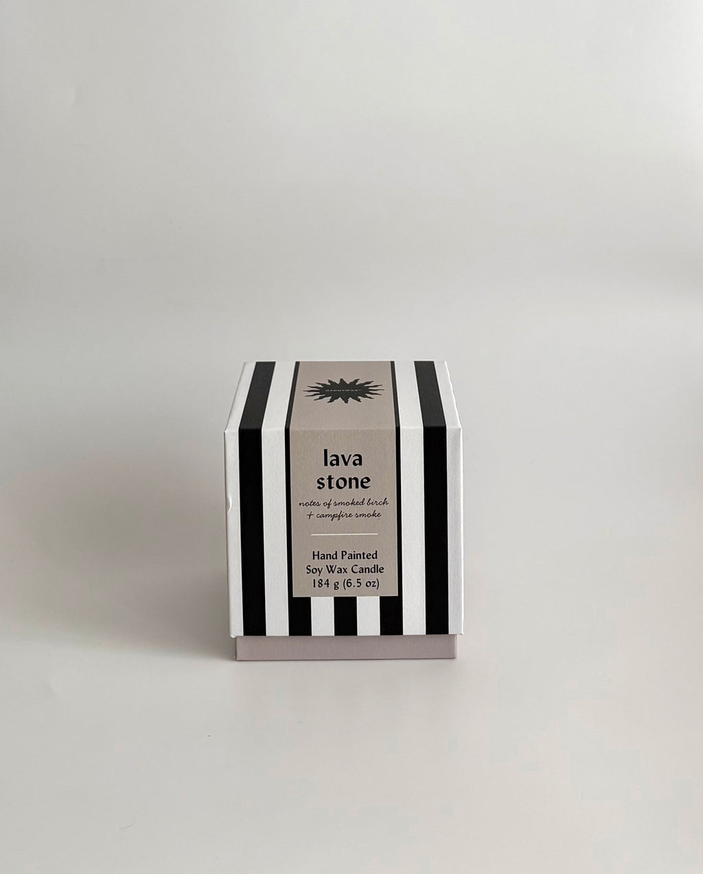 Vela rayas - Blanco y negro