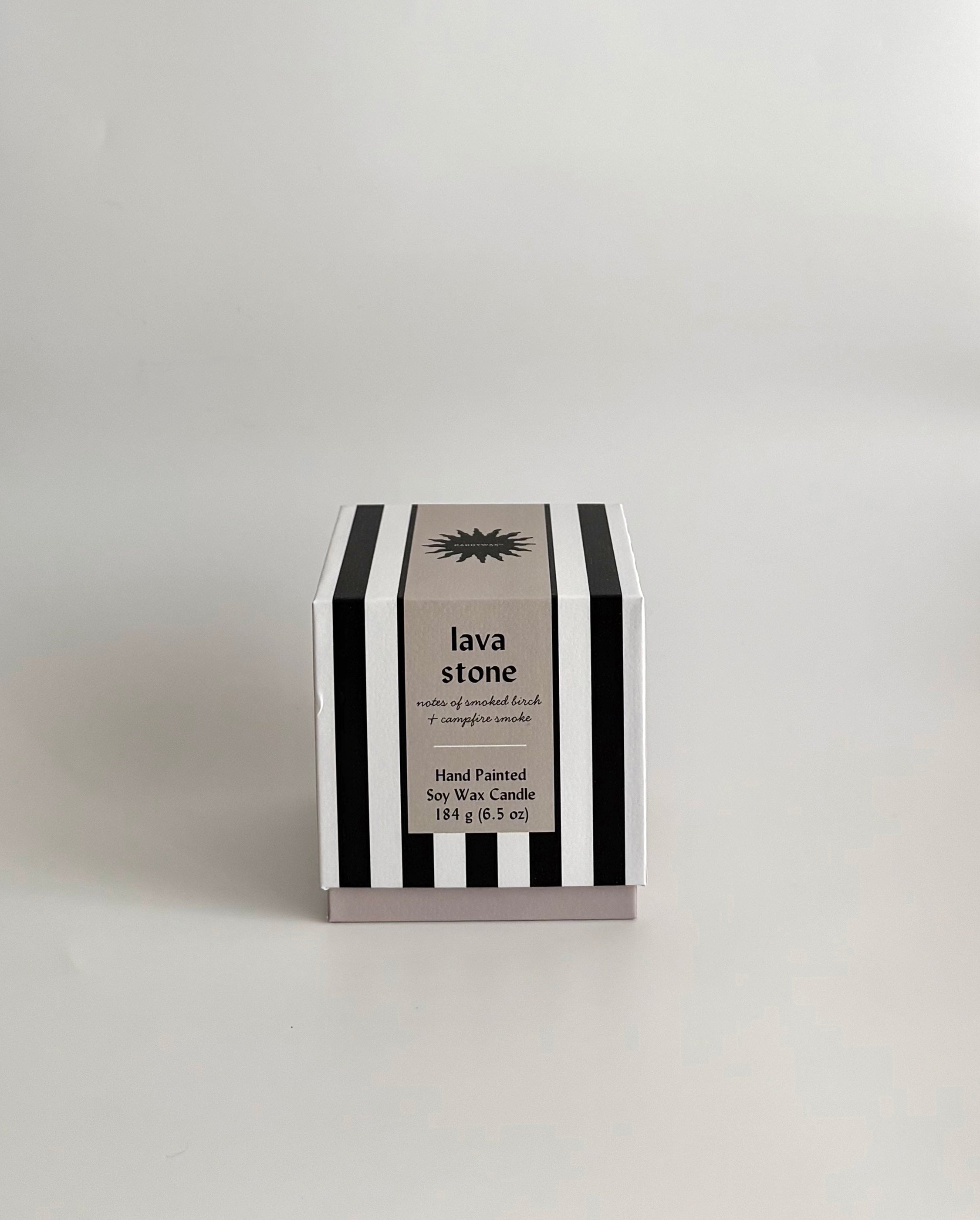 Vela rayas - Blanco y negro