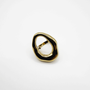 anillo irregular dorado