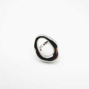 anillo irregular plata